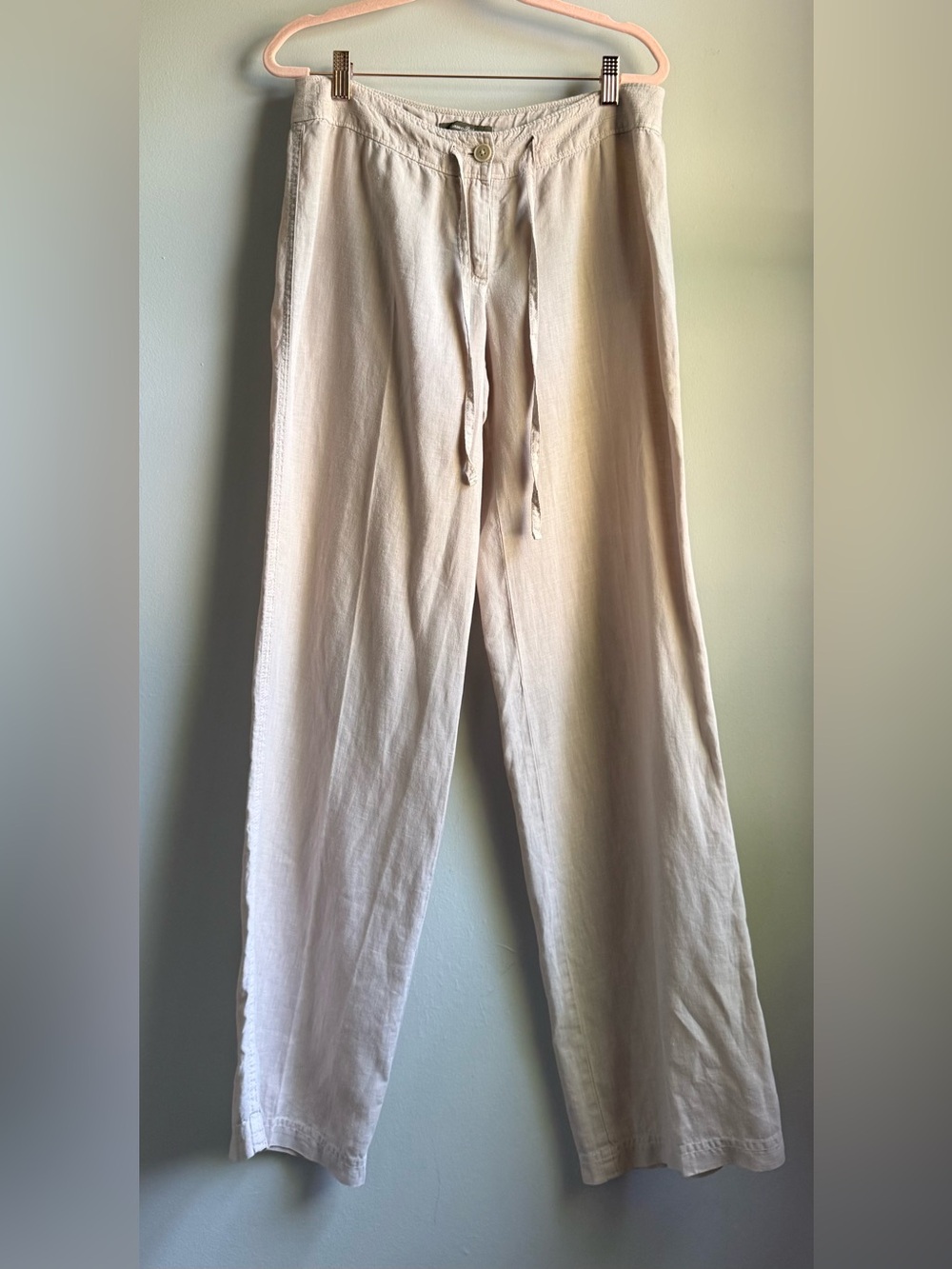 Tommy Bahama Linen Light Beige Drawstring Chinos